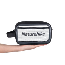 Косметичка портативна водонепроникна Naturehike NH20SN007 Розмір М чорна прозора