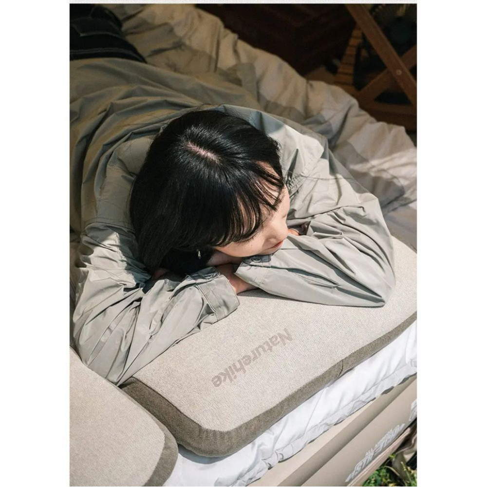Подушка с памятью прямоугольная Naturehike NH22ZT002,серая (6927595708590)