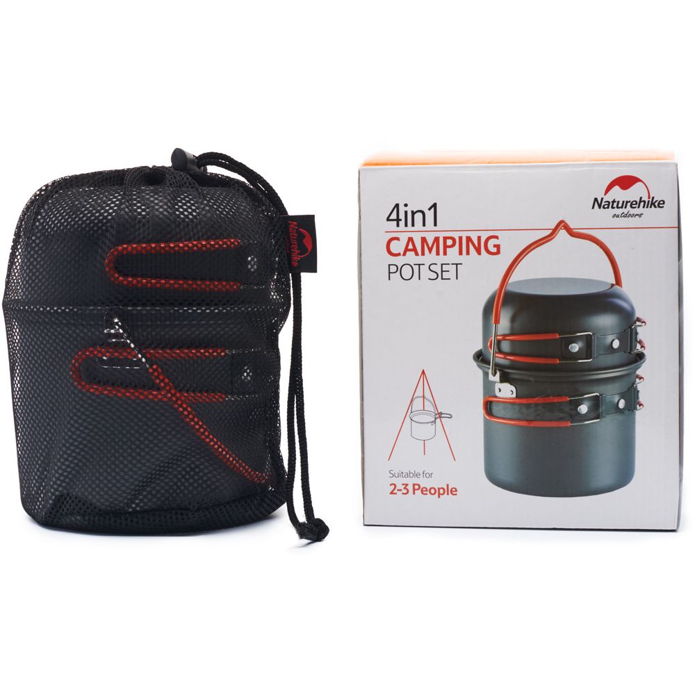 Набір посуду для кемпінга Naturehike NH18T018-G алюміній