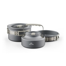 Набір посуду Naturehike CNK2450CF010 (каструля, сковорідка, чайник), алюміній (6976507663304)