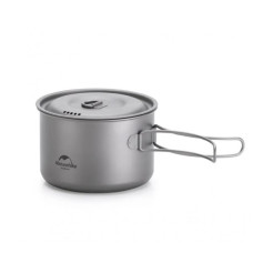 Каструля титанова Naturehike зі складною ручкою 1300 мл NH18T202-B (6927595733561)