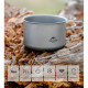 Каструля титанова Naturehike зі складною ручкою 1300 мл NH18T202-B (6927595733561)