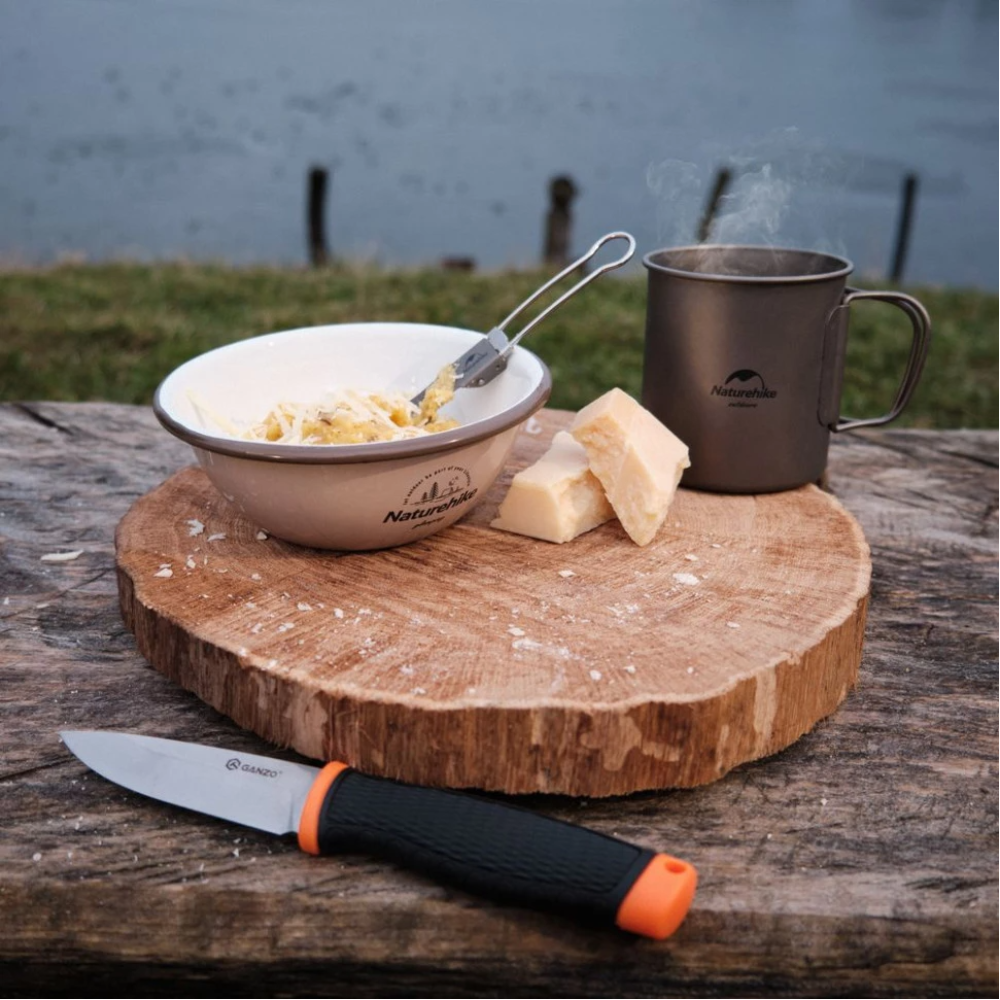 Ложка складана Naturehike з титану Titanium NH19C001-J сіра з мішечком (6927595734773)