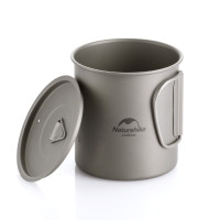Кружка титанова Naturehike з ручкою 200 мл NH20CJ005 (6927595745762)