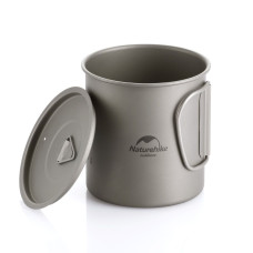 Кружка титанова Naturehike з ручкою 200 мл NH20CJ005 (6927595745762)