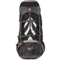 Рюкзак туристичний Naturehike NH70B070-B 70 л + 5 л чорно-сірий