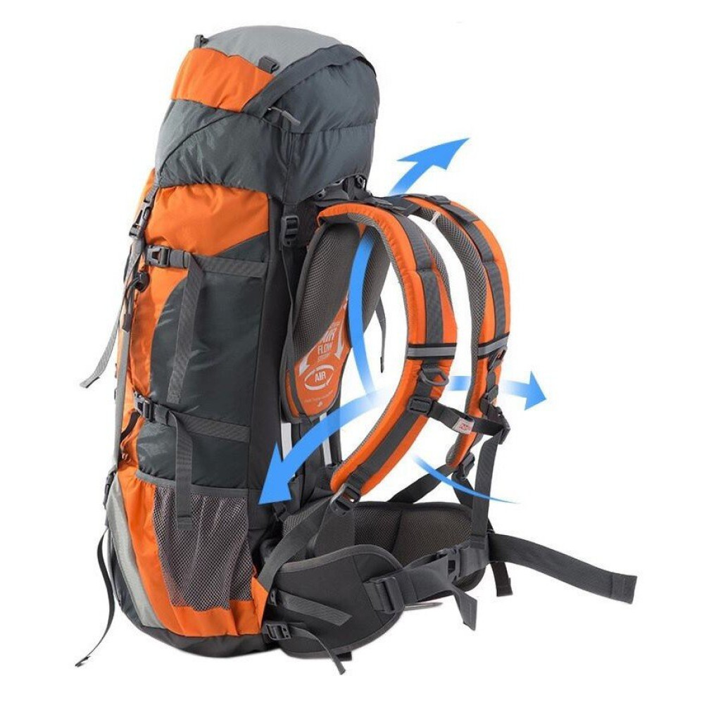 Рюкзак туристичний Naturehike NH70B070-B 70 л + 5 л помаранчевий