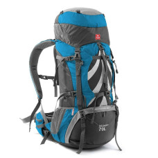 Рюкзак туристичний Naturehike NH70B070-B 70 л + 5 л блакитний