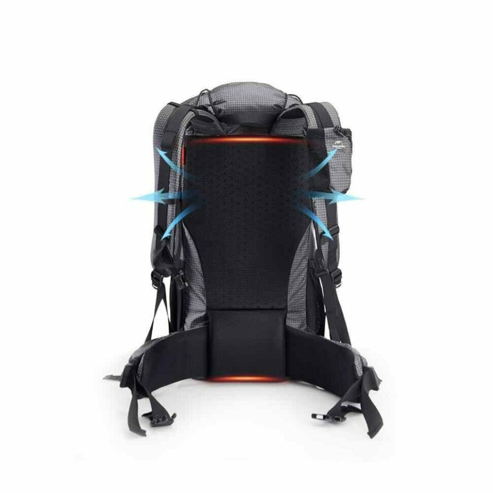 Рюкзак туристичний Naturehike Rock NH20BB113 40 + 5 л чорний