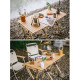 Стіл розкладний дерев'яний Naturehike NH19JJ009, світле дерево, великий (6927595707388)