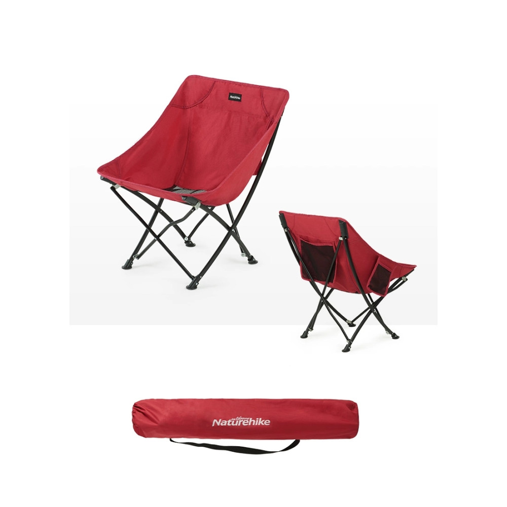 Крісло складне Naturehike YL04 NH18X004-Y 600D Oxford/сталь червоний