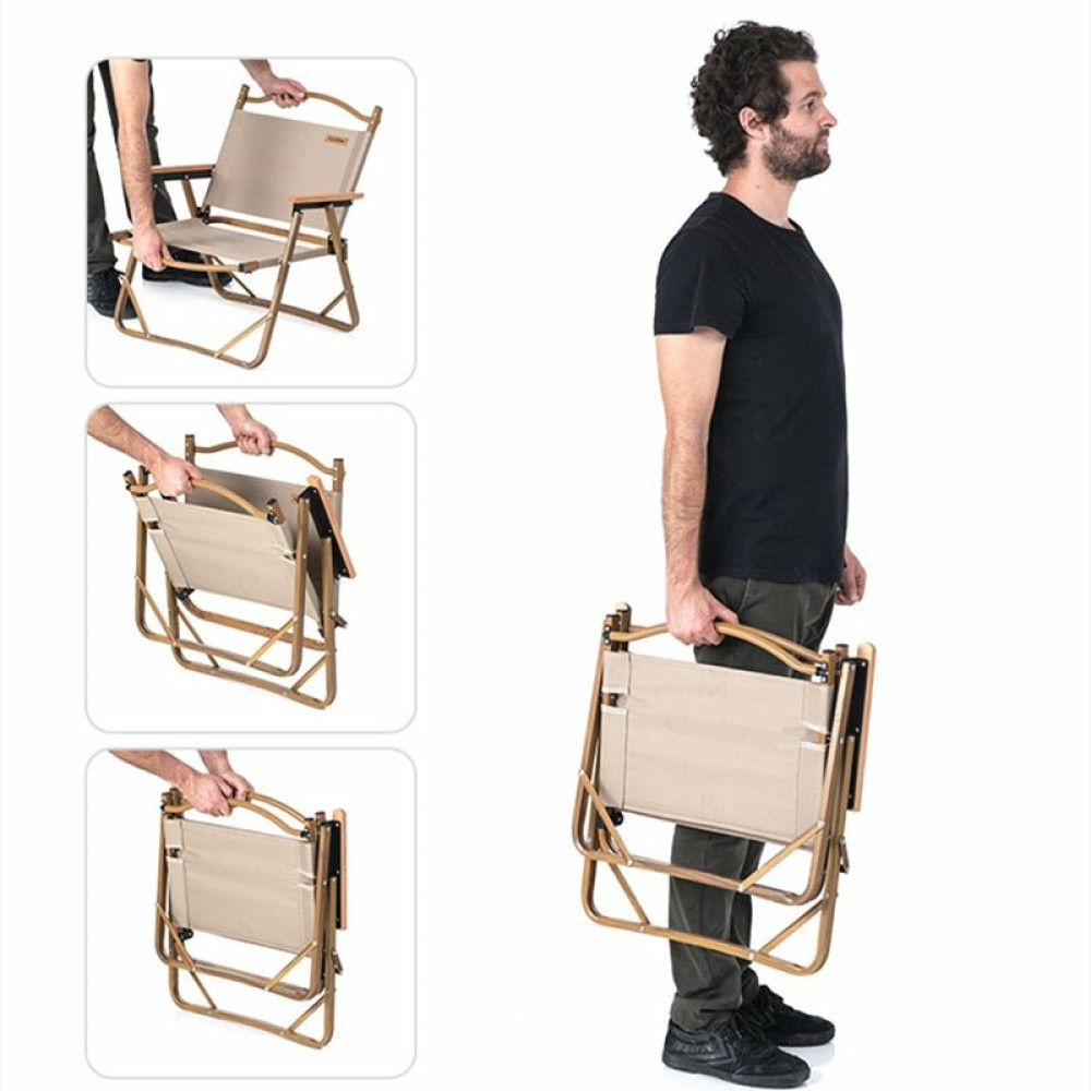 Крісло складне Naturehike MW02 NH19Y002-D 600D Oxford/алюміній чорний