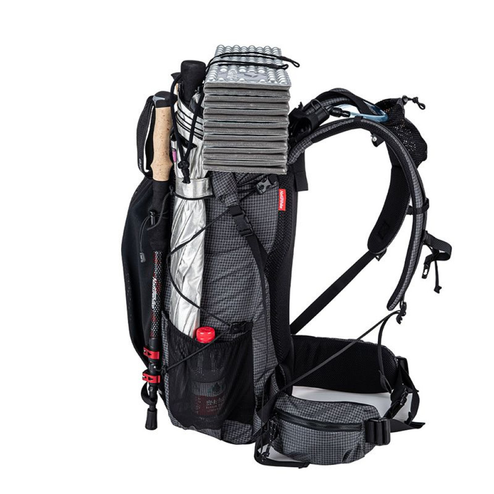 Рюкзак туристичний Naturehike Rock NH19BP095, 60+5 л, графіт в клітинку (6927595761649)