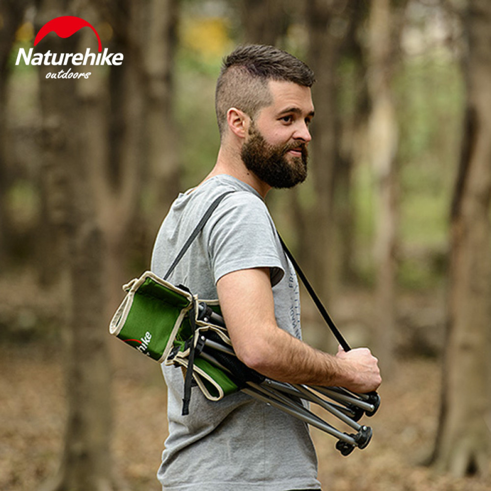Стілець складний Naturehike NH16J001-J 600D Oxford/сталь хакі