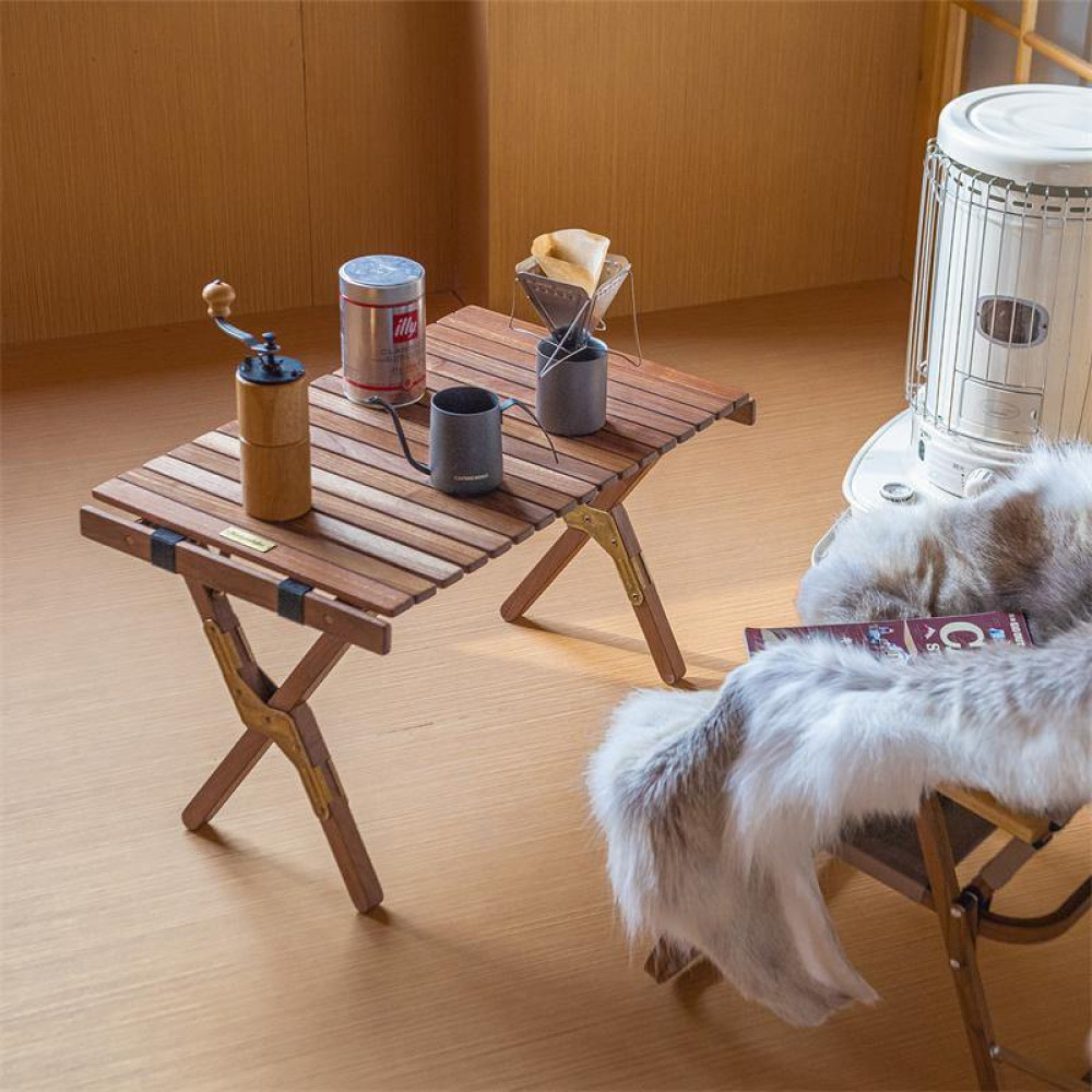 Стіл складний Naturehike HTM Roll Table NH21JJ001 дерево Розмір M