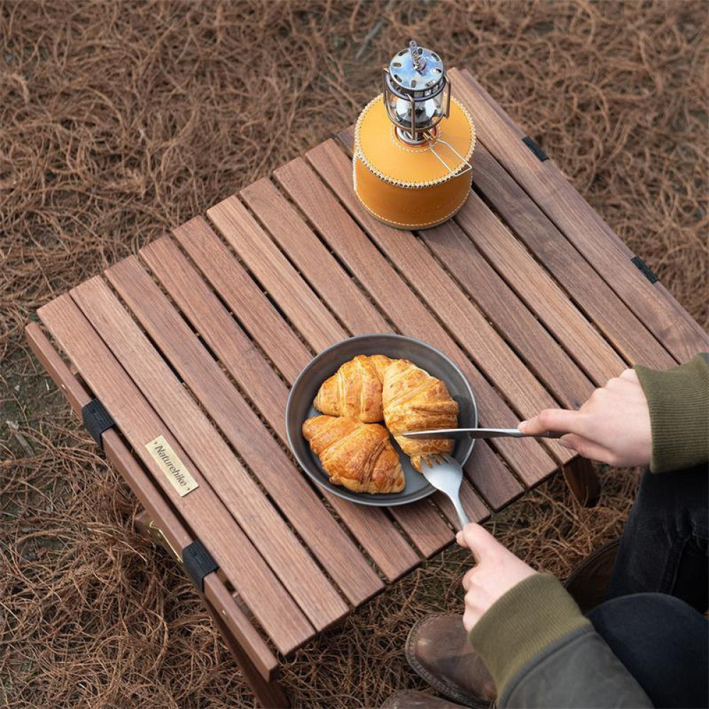 Стіл складний Naturehike HTM Roll Table NH21JJ001 дерево Розмір M