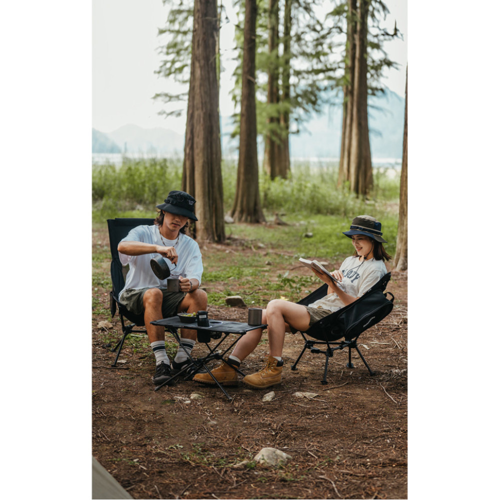 Крісло складане Naturehike Clamshell 001 Triangle Folding Moon Chair, чорний (6975641880608)