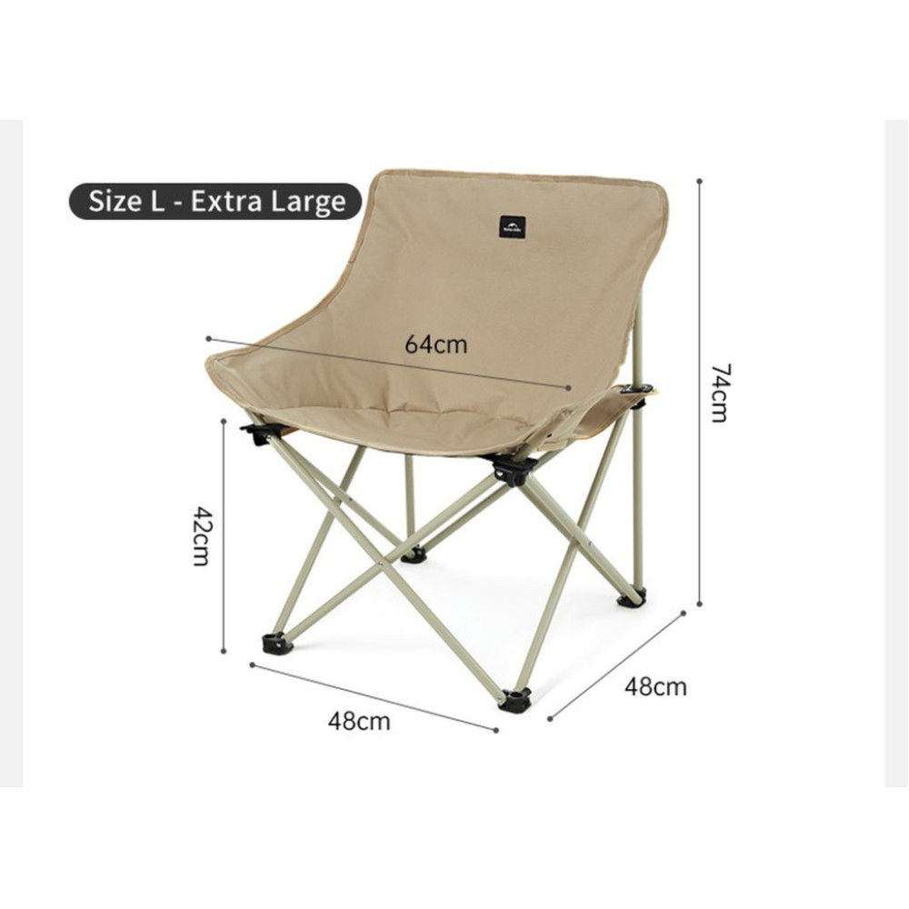 Стілець складаний Naturehike Stellaluna T01 CNH23JU13002, L, бежевий (6975641883166)