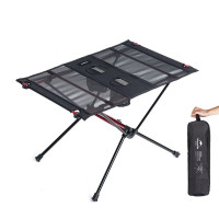 Розкладний стіл полегшений Naturehike NH19Z027-Z, сітка/ карбон, чорний (6976023920400)