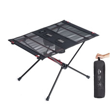 Розкладний стіл полегшений Naturehike NH19Z027-Z, сітка/ карбон, чорний (6976023920400)