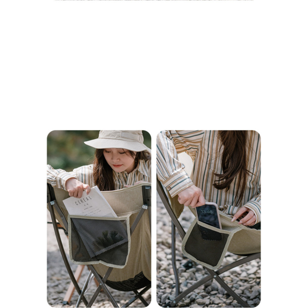 Стілець складаний Naturehike Stellaluna T02J CNK2350JJ010, бежевий (6976023928680)