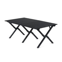 Раскладной стол большой Naturehike CNK2300JU010, алюминий, черный (6976023929007)