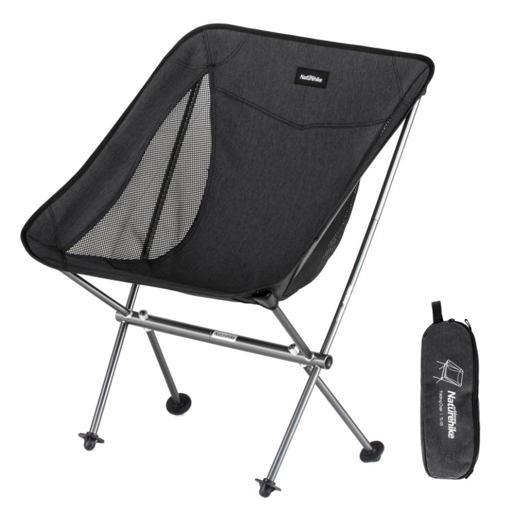 Стілець складаний Naturehike Stellaluna L04 CNK2450JJ015, чорний (6976023929939)