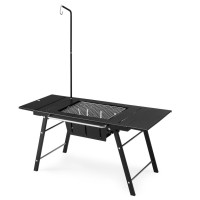 Стол для барбекю стальной Naturehike CNK2350CF018, черный (6976507663960)