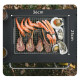 Стіл для барбекю сталевий Naturehike CNK2350CF018, чорний (6976507663960)
