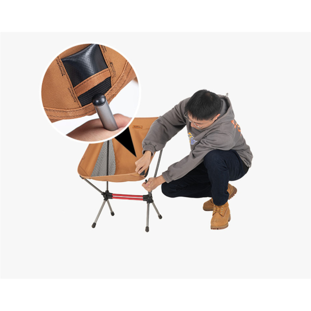 Стілець складаний ультралегкий Naturehike Stellaluna L01 CNK2350JJ017, помаранчевий (6976507669832)