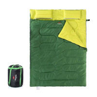 Спальник надлегкий Naturehike Double Sleeping Bag with Pillow Green SD15M030-J