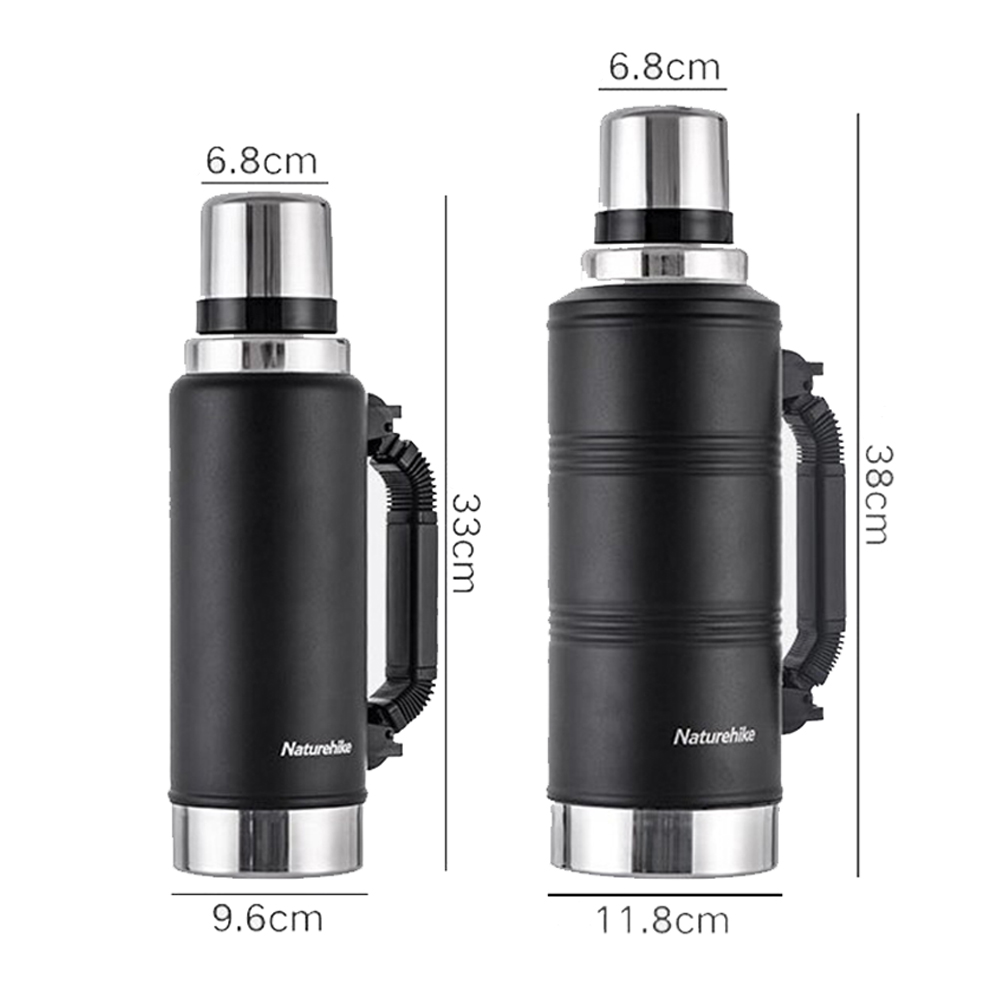 Термос з ручкою Naturehike Q-9H NH19SJ011 2.2 л чорний (6927595740279)
