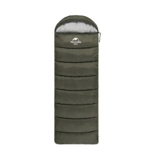 Спальник з капюшоном Naturehike U250 NH20MSD07, (6°C), правий, темно-зелений (6927595767214-R)
