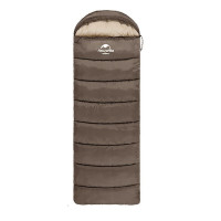 Спальник с капюшоном Naturehike U250S NH20MSD07, (0°C), левый, коричневый (6927595769294-L)