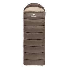 Спальник з капюшоном Naturehike U250S NH20MSD07, (0°C), лівий, коричневий (6927595769294-L)