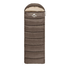 Спальник з капюшоном Naturehike U250S NH20MSD07, (0°C), правий, коричневий (6927595769294-R)
