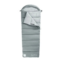 Спальний мішок з капюшоном Naturehike M300 CNK2350WS023, сірий, правий (6927595775981)