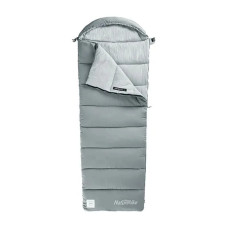 Спальний мішок з капюшоном Naturehike M300 CNK2350WS023, сірий, правий (6927595775981)