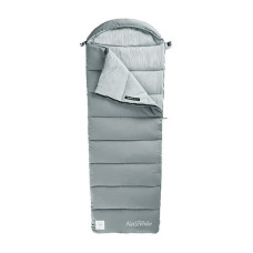 Спальник з капюшоном Naturehike M400 NH20MSD02, (1°C), лівий, сірий (6927595776049)