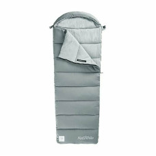Спальник з капюшоном Naturehike M400 NH20MSD02, (1°C), правий, сірий (6927595776056)