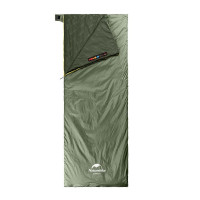 Спальник надлегкий Naturehike Summer LW180 NH21MSD09 правий, (15°C), p-p M, зелений (6927595777930-R)