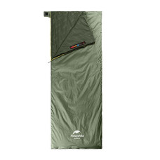 Спальник надлегкий Naturehike Summer LW180 NH21MSD09 правий, (15°C), p-p M, зелений (6927595777930-R)