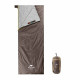 Спальник надлегкий Naturehike Summer LW180 NH21MSD09 лівий, (15°C), p-p XL, коричневий (6927595777985-L)