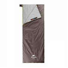 Спальник надлегкий Naturehike Summer LW180 NH21MSD09 лівий, (15°C), p-p XL, коричневий (6927595777985-L)