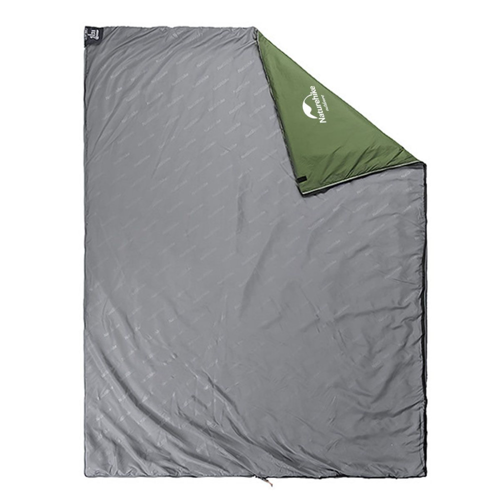 Спальник сверхлегкий Naturehike LW180 NH21MSD04 левый, (15°C), p-p XL, темно-зеленый (6927595786956-L)