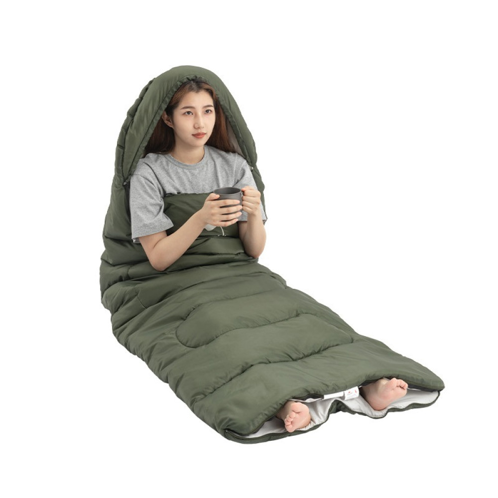 Спальний мішок Naturehike Y150L NH21MSD08, правий, темно-зелений (6975641888765)