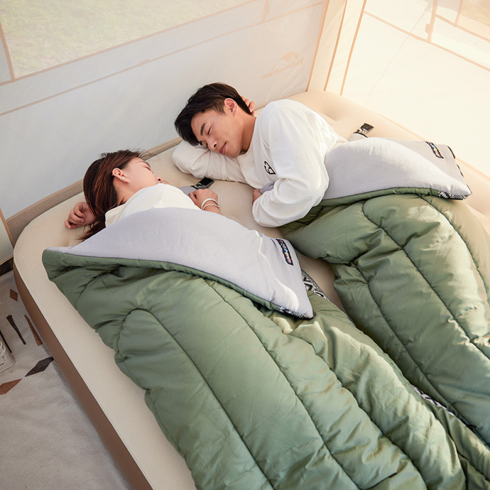 Спальний мішок Naturehike L150 NH20MSD05, (13°C) правий, темно-зелений (6976023921209-R)