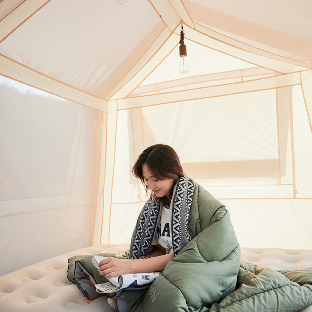 Спальний мішок Naturehike L150 NH20MSD05, (13°C) правий, темно-зелений (6976023921209-R)