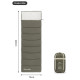 Спальник з капюшоном Naturehike LD250 CNK2300SD016, темно-зелений (6976023921797)