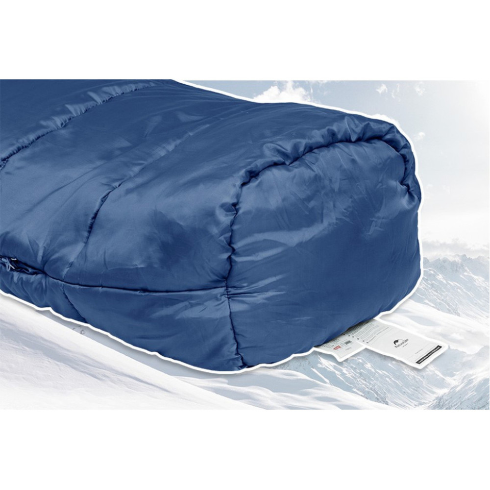 Спальник з капюшоном Naturehike MJ300 CNK2300SD014, темно-блакитний (6976023923081)